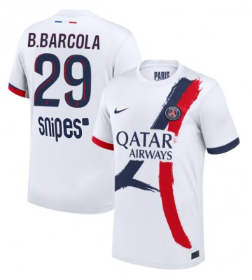 Paris Saint-Germain Bradley Barcola #29 Udebanetrøje 2025-26 Kortærmet